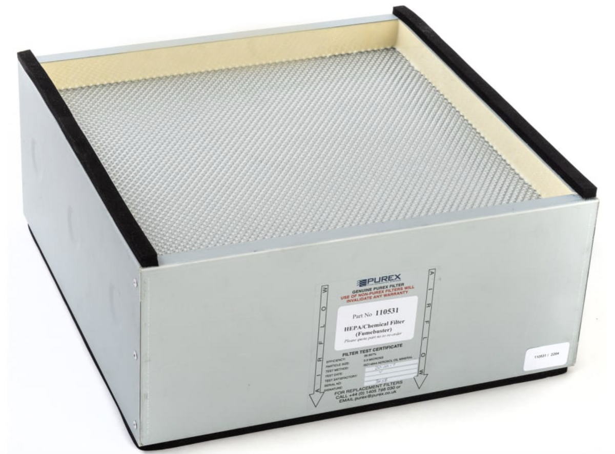 Purex 110531 – Main filter - HEPA Chemical, FumeSafe, FumeBuster