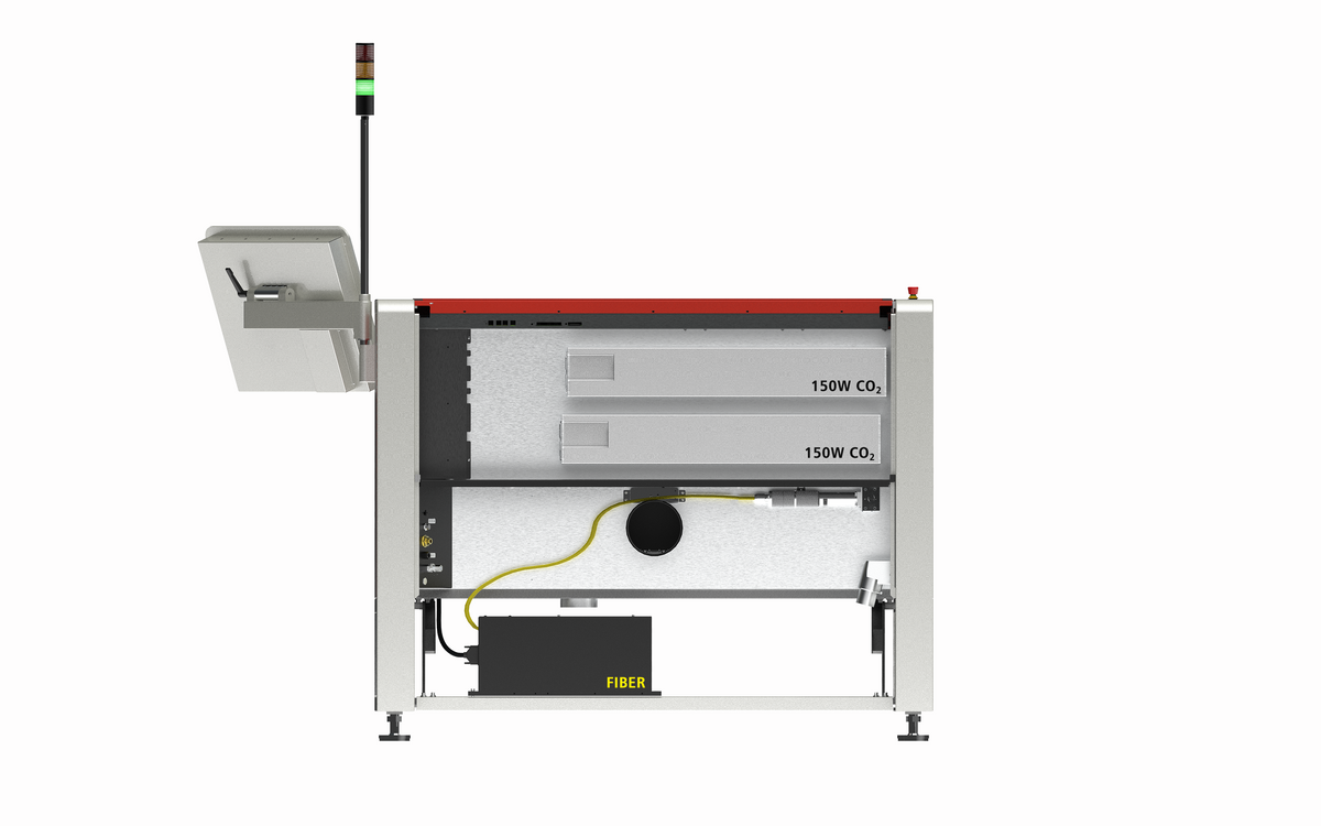 ULTRA X6000, back view with the fiber laser